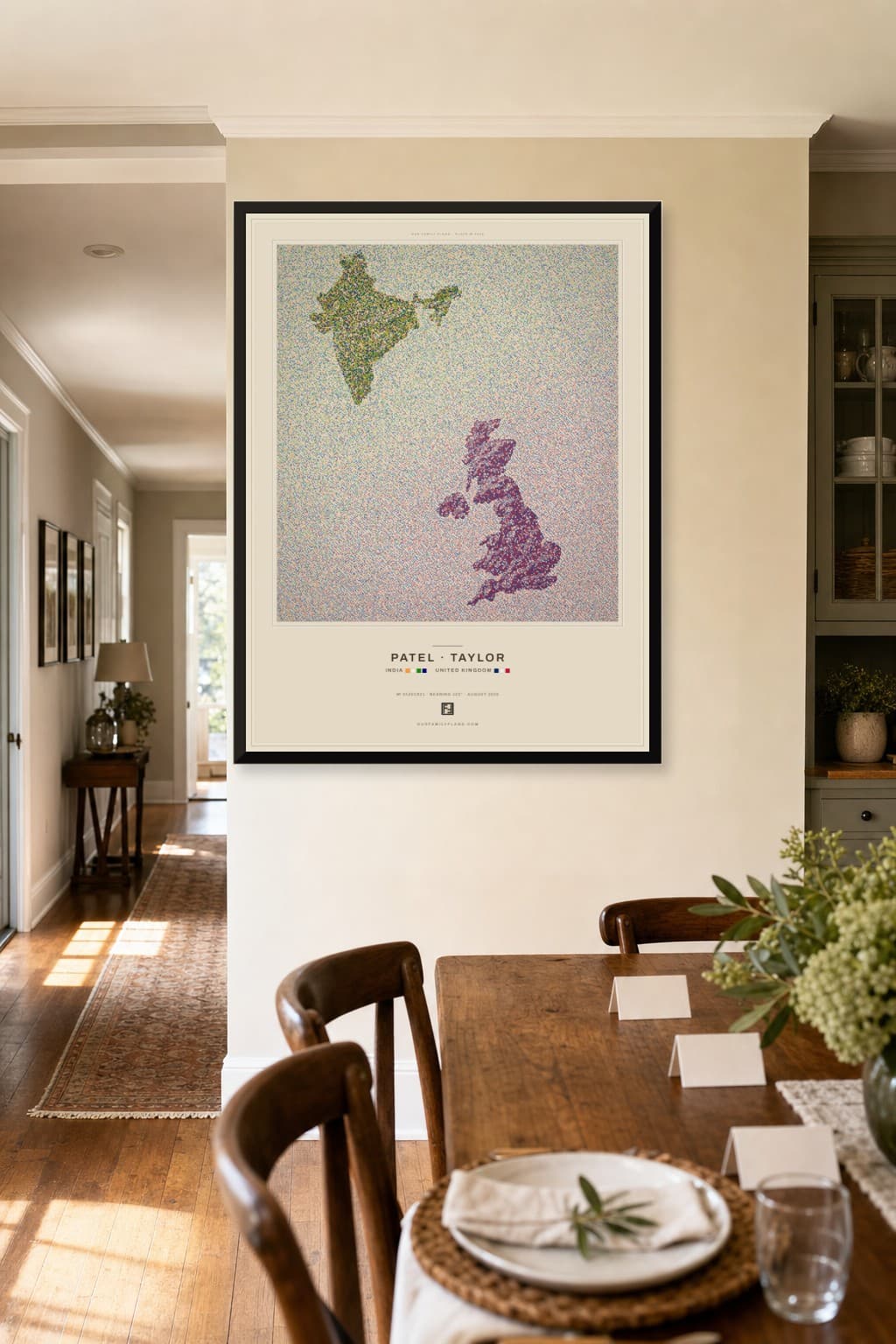 Family reunion — India and United Kingdom print