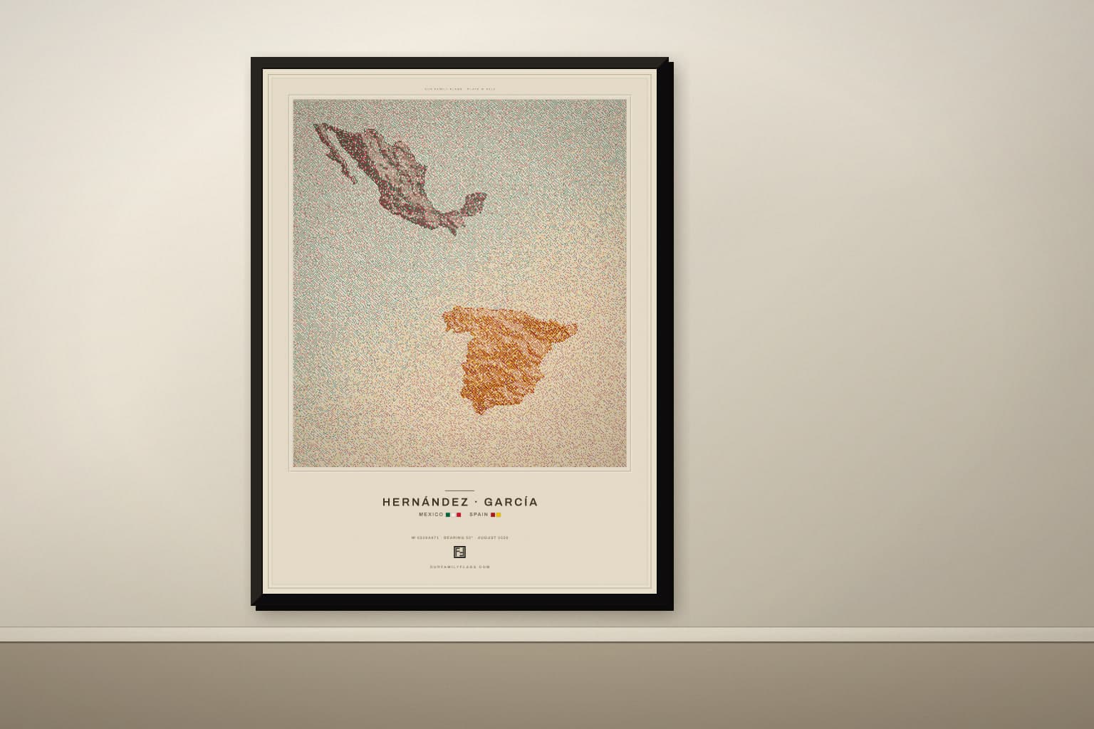 Mexico and Spain print