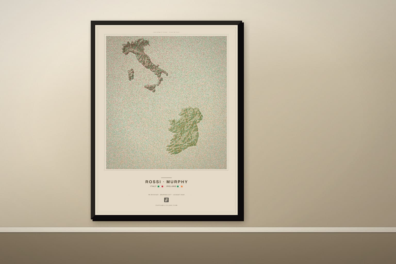 Italy and Ireland print