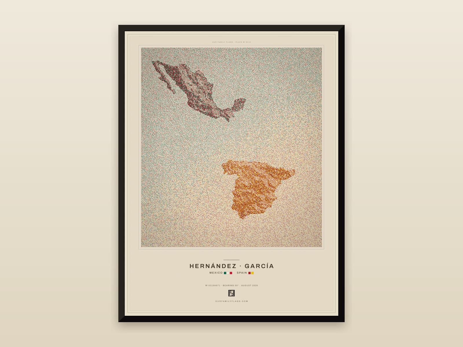 Mexico and Spain print