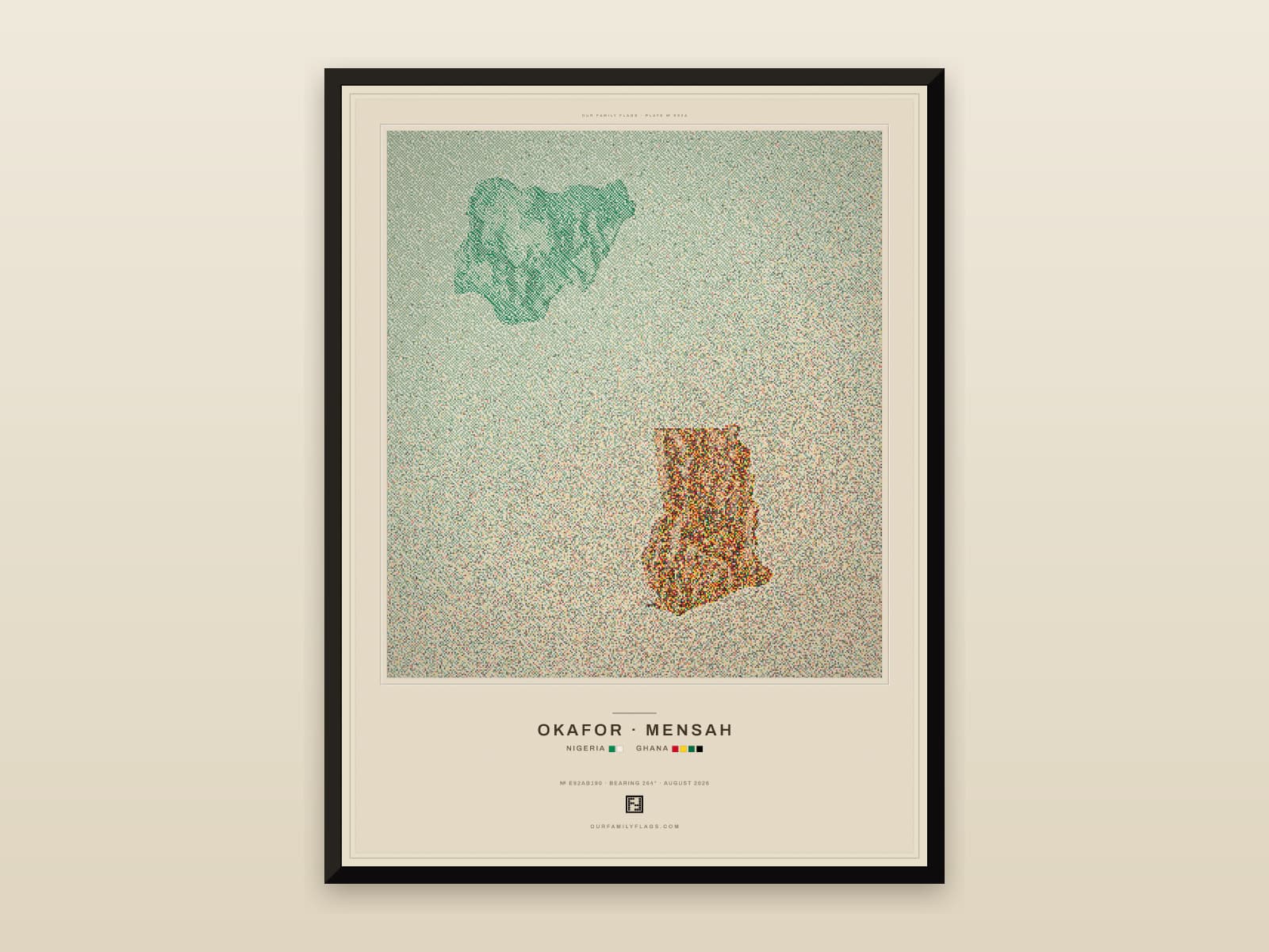 Nigeria and Ghana print